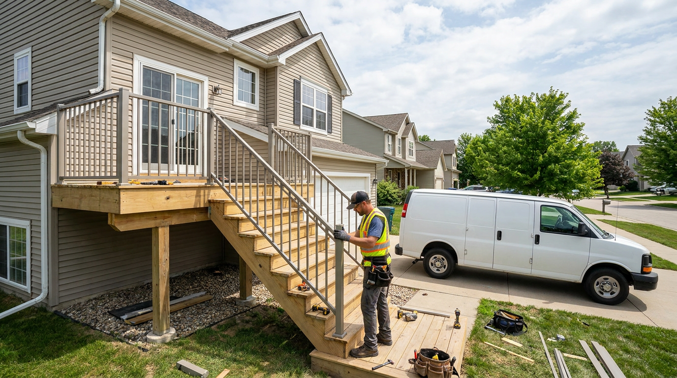 stair railing installation – project overview