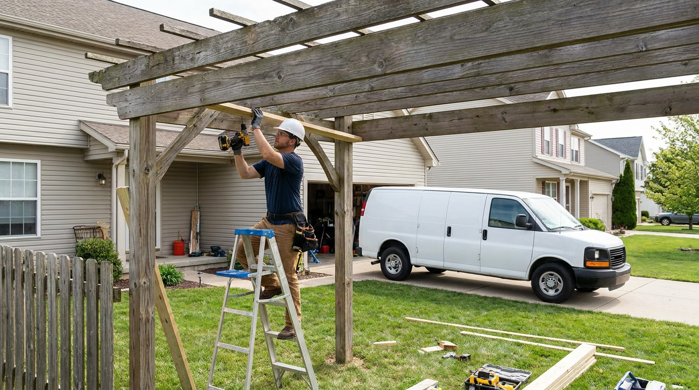 pergola repair – project overview