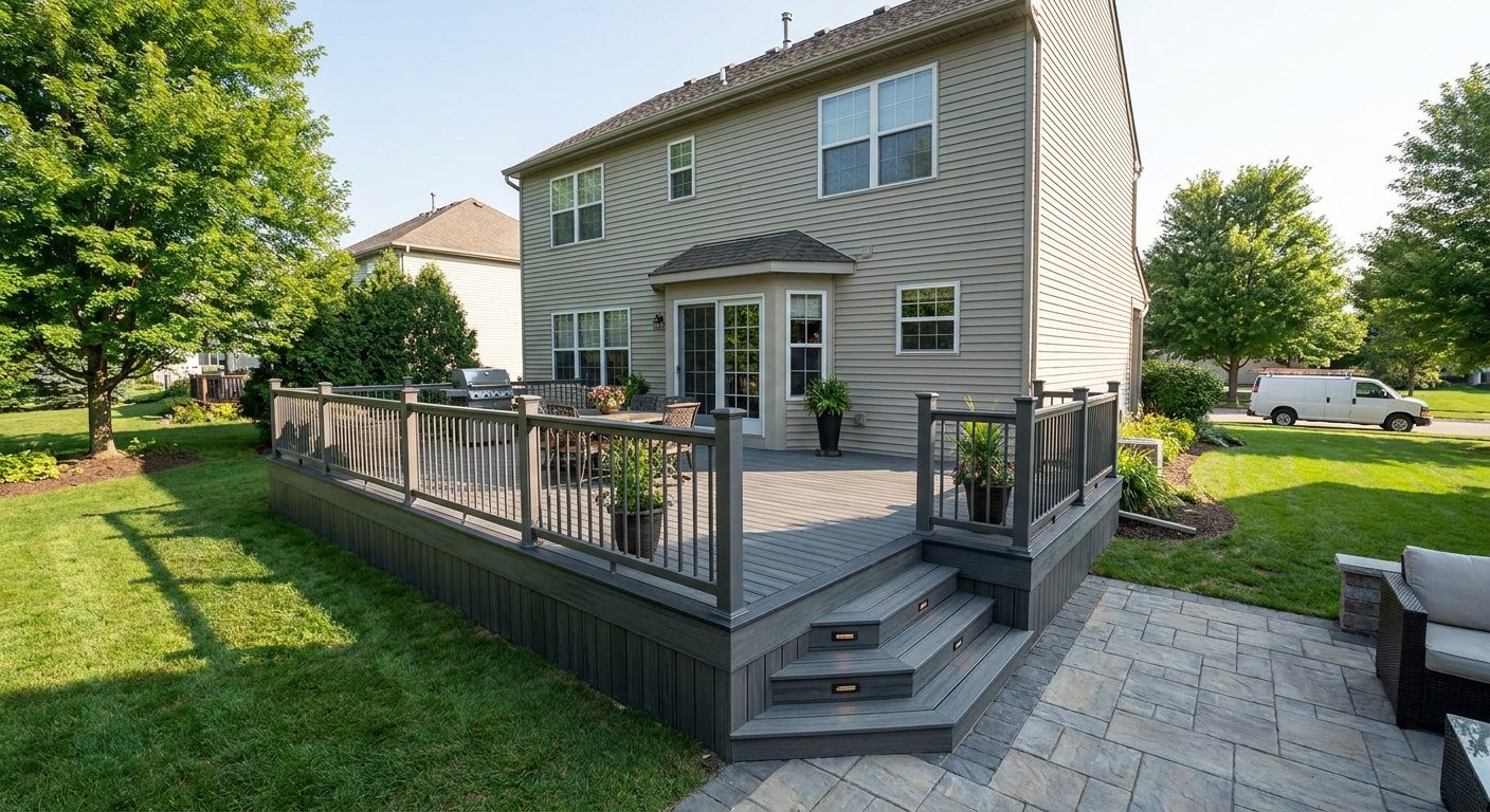 composite deck installation – completed project